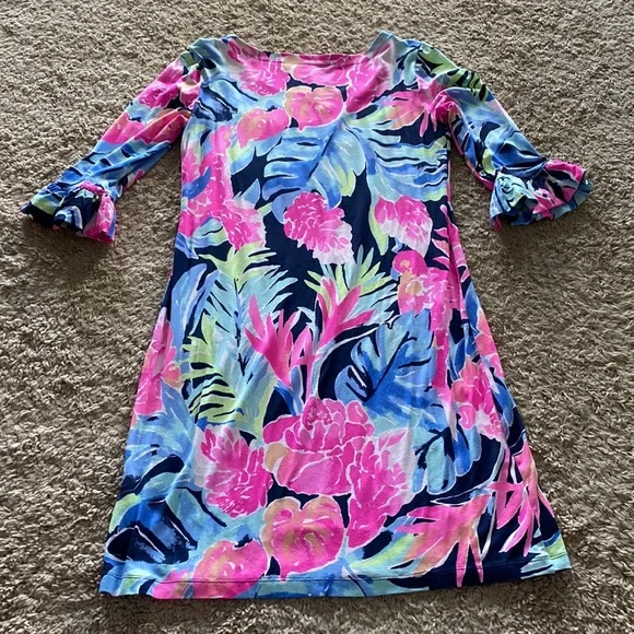 Lilly Pulitzer ruffle sleeve dress - Picture 4 of 6
